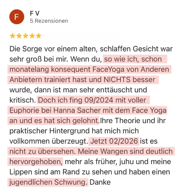Bewertung einer Teilnehmerin