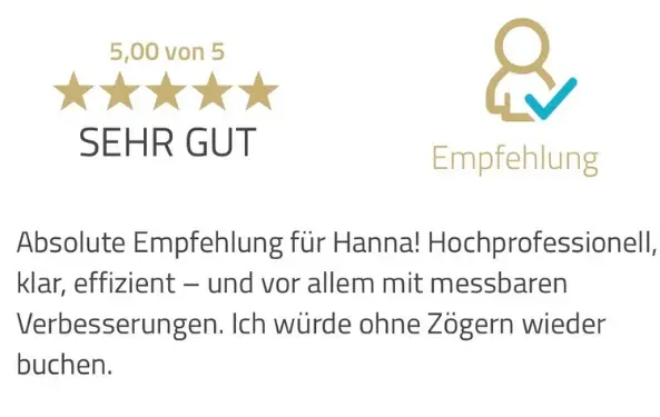 Bewertung: Absolute Empfehlung, ohne Zögern wieder buchen