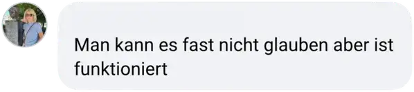 Kommentar aus der Facebook-Gruppe